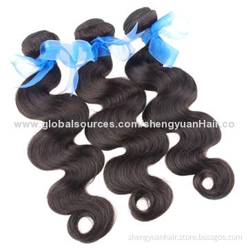 7A Virgin Peruvian Hair Body Wave, Natural Black Color, 8 to 30 Inches, Retail and Wholesale